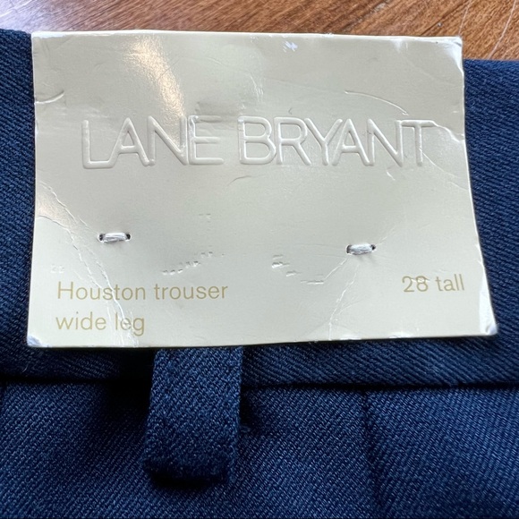 Lane Bryant Women's Houston Trouser Wide Leg Size 28 Tall Long Navy Blue New NWT - Picture 6 of 11
